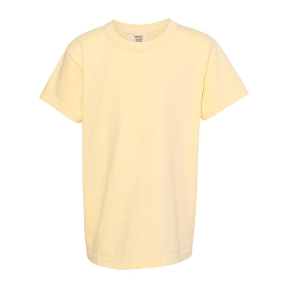 9018 Comfort Colors Garment-Dyed Youth Heavyweight T-Shirt Butter