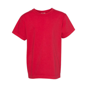 9018 Comfort Colors Garment-Dyed Youth Heavyweight T-Shirt Red