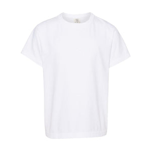 9018 Comfort Colors Garment-Dyed Youth Heavyweight T-Shirt White