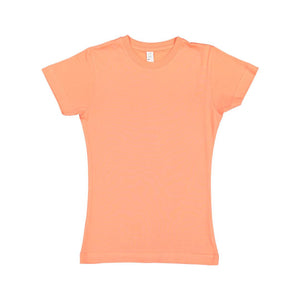 2616 LAT Girls' Fine Jersey Tee Papaya