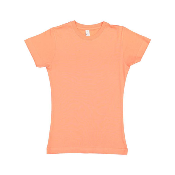 2616 LAT Girls' Fine Jersey Tee Papaya