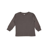 3302 Rabbit Skins Toddler Fine Jersey Long Sleeve Tee Charcoal