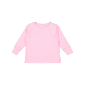 3302 Rabbit Skins Toddler Fine Jersey Long Sleeve Tee Pink