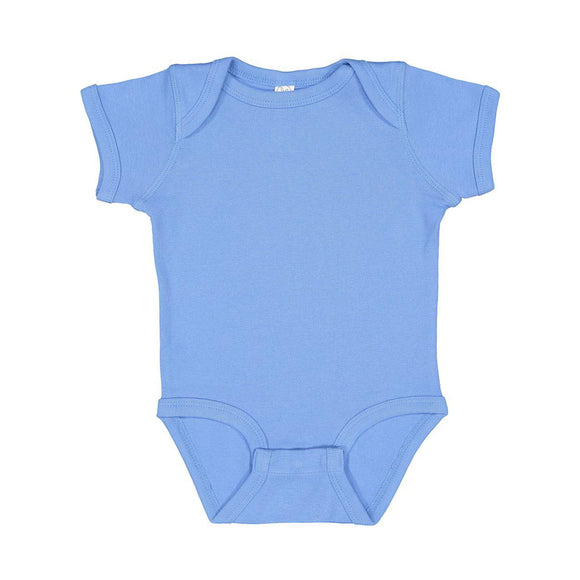 4400 Rabbit Skins Infant Baby Rib Bodysuit Carolina Blue