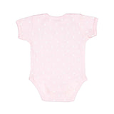 4400 Rabbit Skins Infant Baby Rib Bodysuit Ballerina/ White Dot