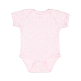 4400 Rabbit Skins Infant Baby Rib Bodysuit Ballerina/ White Dot