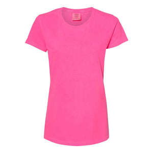 4200 Comfort Colors Garment-Dyed Women’s Lightweight T-Shirt Neon Pink