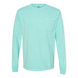 4410 Comfort Colors Garment-Dyed Heavyweight Long Sleeve Pocket T-Shirt Chalky Mint