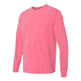 Comfort Colors Garment-Dyed Heavyweight Long Sleeve Pocket T-Shirt Crunchberry