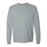 4410 Comfort Colors Garment-Dyed Heavyweight Long Sleeve Pocket T-Shirt Granite