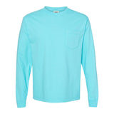 4410 Comfort Colors Garment-Dyed Heavyweight Long Sleeve Pocket T-Shirt Lagoon