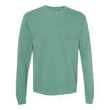 4410 Comfort Colors Garment-Dyed Heavyweight Long Sleeve Pocket T-Shirt Light Green