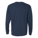 4410 Comfort Colors Garment-Dyed Heavyweight Long Sleeve Pocket T-Shirt True Navy