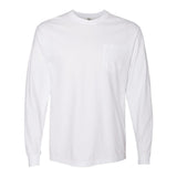 4410 Comfort Colors Garment-Dyed Heavyweight Long Sleeve Pocket T-Shirt White