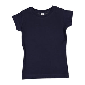 3316 Rabbit Skins Toddler Girls Fine Jersey Tee Navy