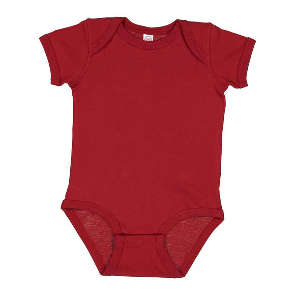 4424 Rabbit Skins Infant Fine Jersey Bodysuit Garnet