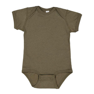 4424 Rabbit Skins Infant Fine Jersey Bodysuit Military Green