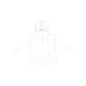 3346 Rabbit Skins Toddler Full-Zip Fleece Hoodie White