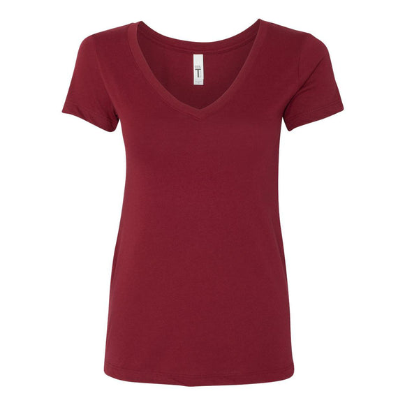 1540 Next Level Women's Ideal V-Neck T-Shirt Cardinal