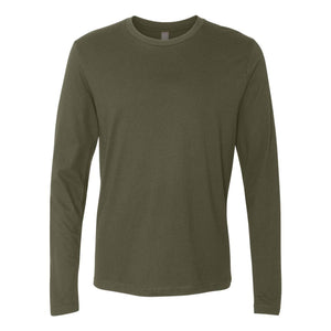 3601 Next Level Unisex Cotton Long Sleeve T-Shirt Military Green