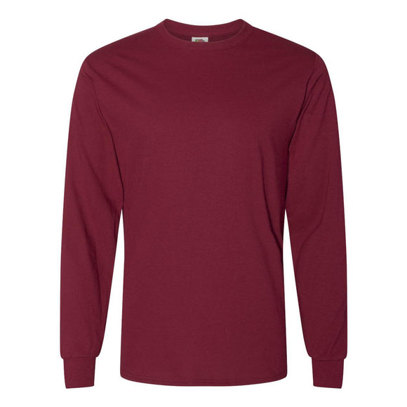 4930R Fruit of the Loom HD Cotton Long Sleeve T-Shirt Cardinal