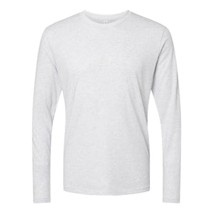 6071 Next Level Unisex Triblend Long Sleeve T-Shirt Heather White