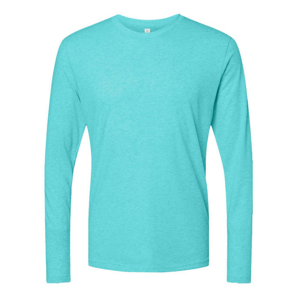 6071 Next Level Unisex Triblend Long Sleeve T-Shirt Tahiti Blue