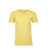 6440 Next Level Unisex Sueded V-Neck T-Shirt Banana Cream