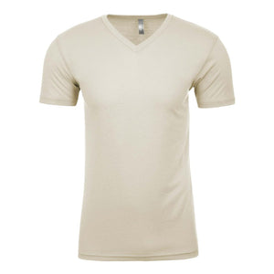 6440 Next Level Unisex Sueded V-Neck T-Shirt Natural