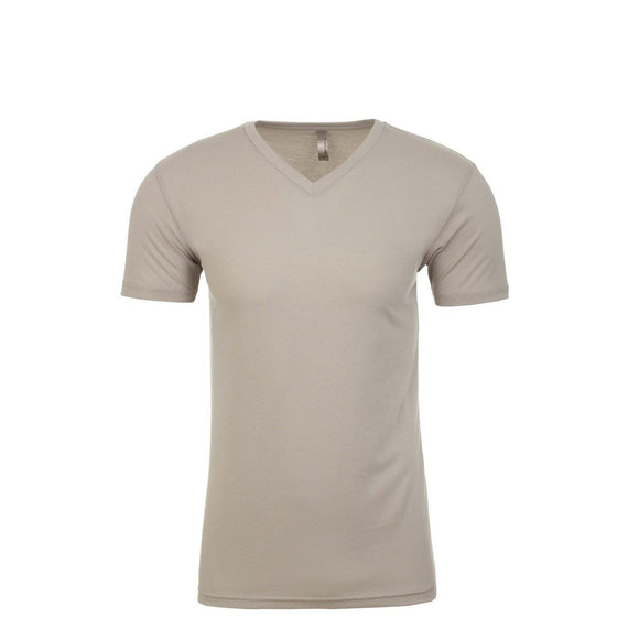 6440 Next Level Unisex Sueded V-Neck T-Shirt Sand