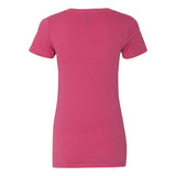 6640 Next Level Women’s CVC Deep V-Neck T-Shirt Raspberry