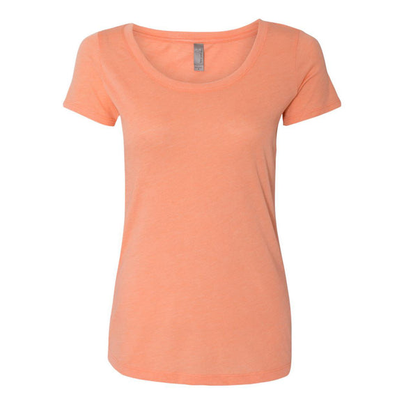 6730 Next Level Women’s Triblend Scoop Neck T-Shirt Vintage Light Orange