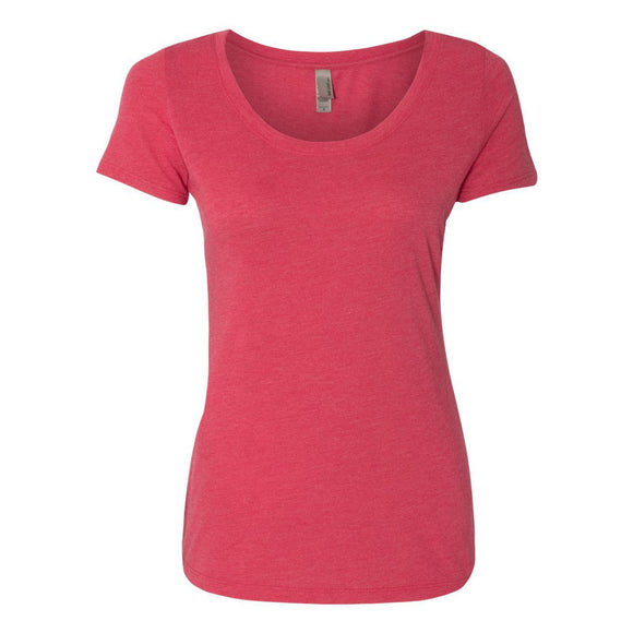 6730 Next Level Women’s Triblend Scoop Neck T-Shirt Vintage Shocking Pink