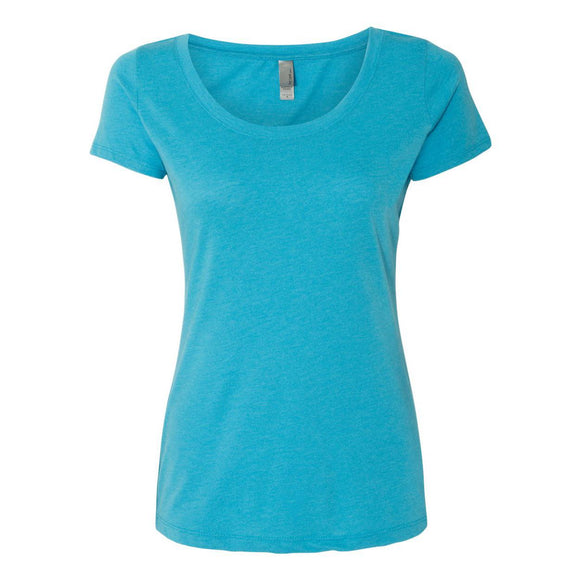 6730 Next Level Women’s Triblend Scoop Neck T-Shirt Vintage Turquoise