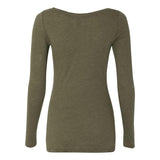 6731 Next Level Women’s Triblend Scoop Neck Long Sleeve T-Shirt Military Green