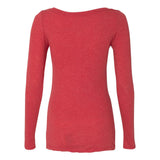 6731 Next Level Women’s Triblend Scoop Neck Long Sleeve T-Shirt Vintage Red