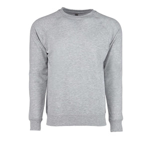 9000 Next Level Unisex Laguna Raglan Crewneck Sweatshirt Heather Grey