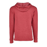 9300 Next Level Unisex Malibu Welt Pocket Hoodie Heather Cardinal