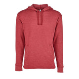 9300 Next Level Unisex Malibu Welt Pocket Hoodie Heather Cardinal