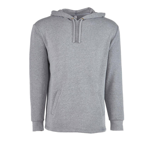 9300 Next Level Unisex Malibu Welt Pocket Hoodie Heather Grey