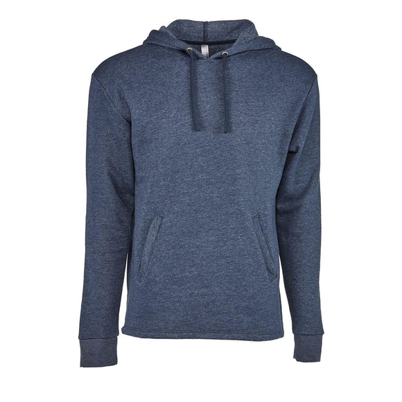 9300 Next Level Unisex Malibu Welt Pocket Hoodie Heather Midnight Navy