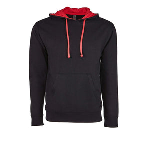 9301 Next Level Unisex Laguna Hoodie Black/ Red