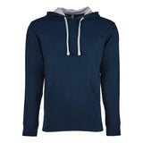 9301 Next Level Unisex Laguna Hoodie Midnight Navy/ Heather Grey