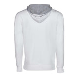 9301 Next Level Unisex Laguna Hoodie White/ Heather Grey