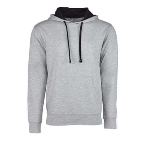 9301 Next Level Unisex Laguna Hoodie Heather Grey/ Black