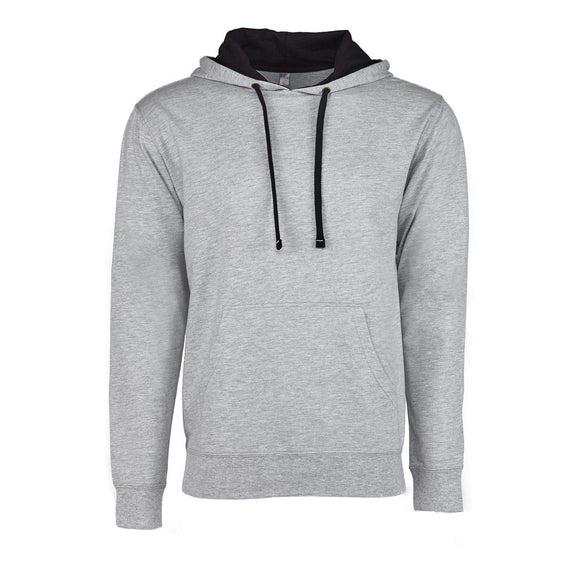 9301 Next Level Unisex Laguna Hoodie Heather Grey/ Black