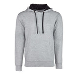 9301 Next Level Unisex Laguna Hoodie Heather Grey/ Black