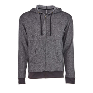 9600 Next Level Unisex Pacifica Full-Zip Hoodie Black