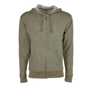 9600 Next Level Unisex Pacifica Full-Zip Hoodie Military Green