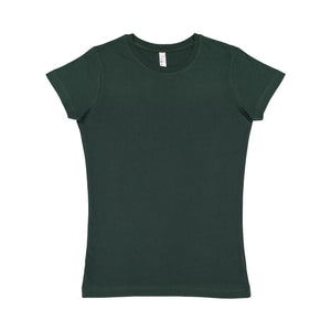 3616 LAT Women's Fitted Fine Jersey Tee Forest